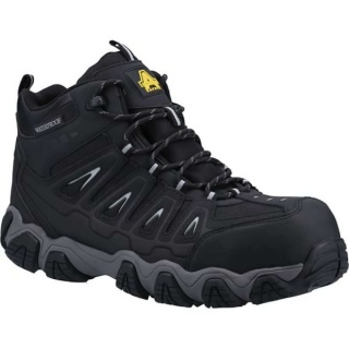 Amblers Safety AS801 Rockingham WP Non-Metal S3 WR SRA Safety Hiker Boots Black